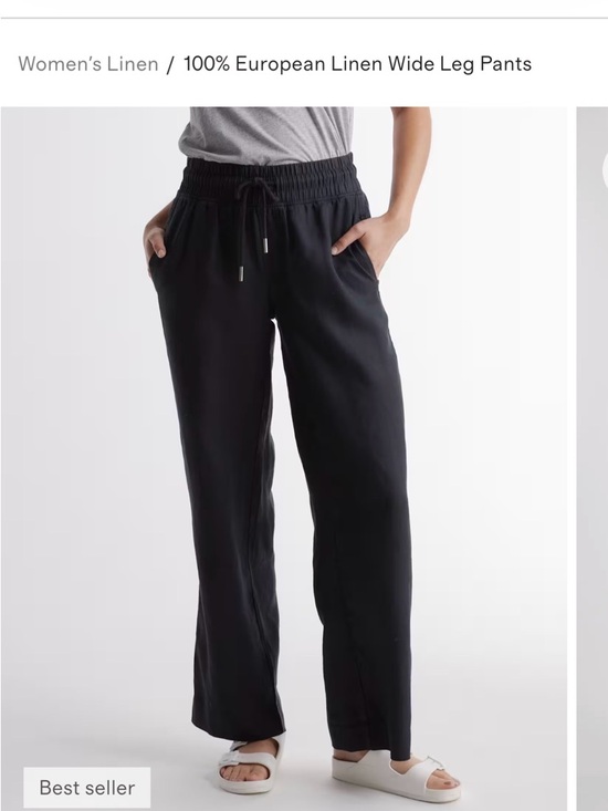 Quince Pants - Quince- Women's Linen Pants - Black